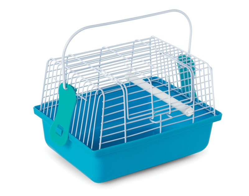 PH Prevue Hendryx Prevue Pet Products Travel Cage for Birds and Small Animals, Blue (SP1304BLUE), 9.0" L x 5.6" W x 6.1" H - Image 1